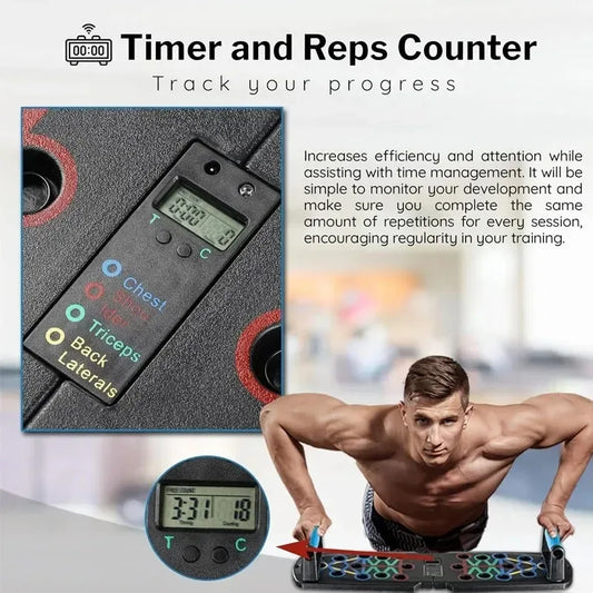 Planche à pompes multifonctionnelle avec comptage automatique et capteur corporel